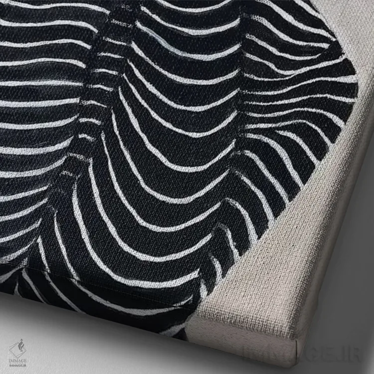 تابلو دکوراتیو مد گربه ۱ اثر کوکو د پاریس - نمای نزدیک بافت بوم