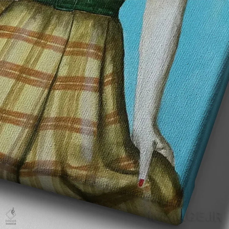 تابلو دکوراتیو بیگل مدل اثر کوکو د پاریس - نمای نزدیک بافت بوم