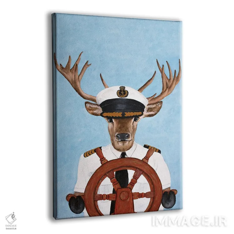 تابلو دکوراتیو گوزن کاپیتان اثر کوکو د پاریس - نمای پرسپکتیو محصول