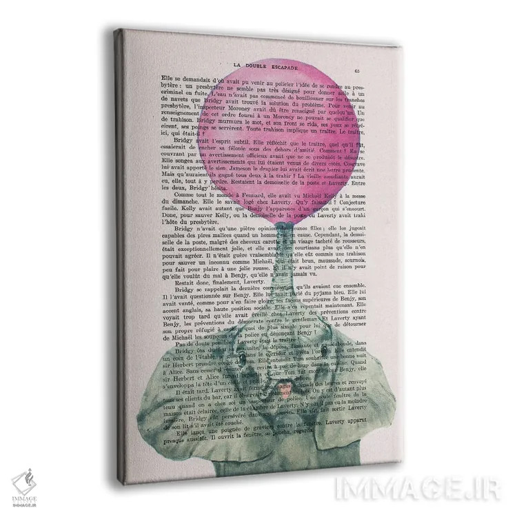 تابلو دکوراتیو فیل با آدامس بادکنکی ۲ اثر کوکو د پاریس - نمای پرسپکتیو محصول