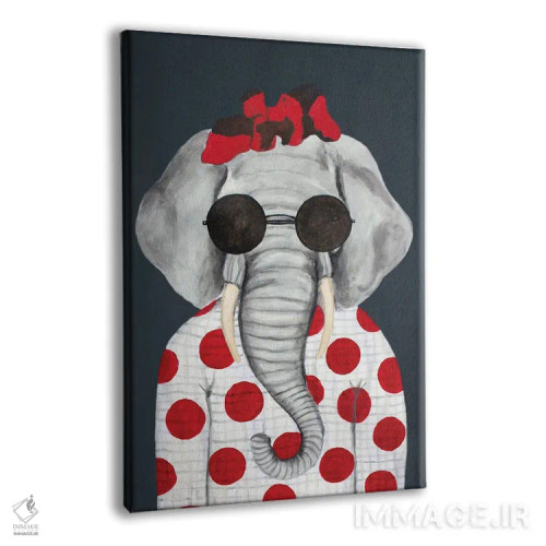 تابلو دکوراتیو زن فیلی کلاسیک اثر کوکو د پاریس - نمای پرسپکتیو محصول