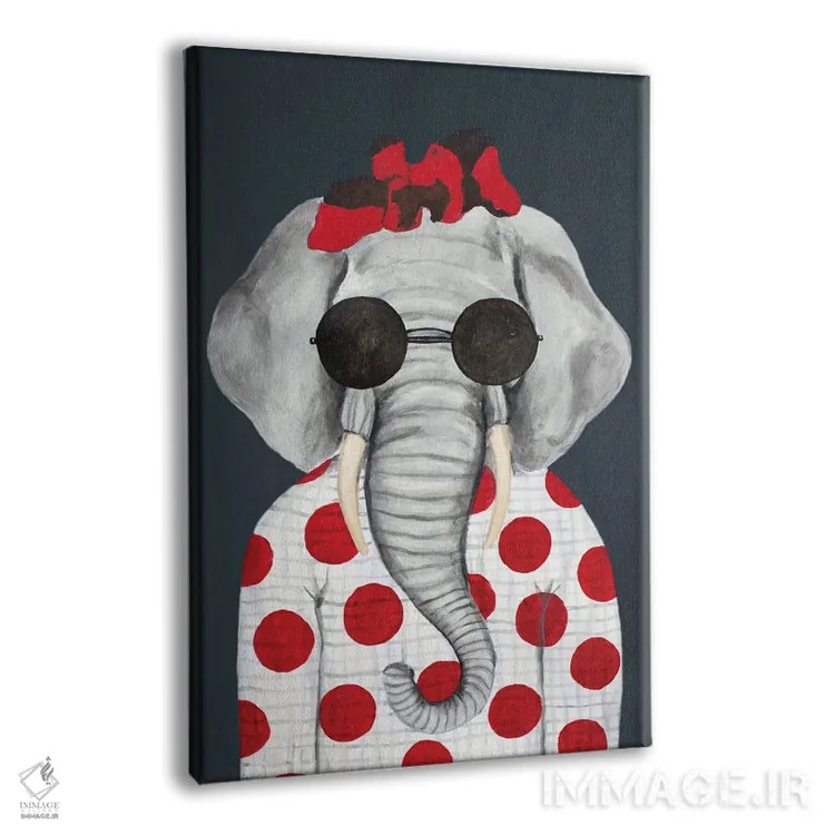 تابلو دکوراتیو زن فیلی کلاسیک اثر کوکو د پاریس - نمای پرسپکتیو محصول