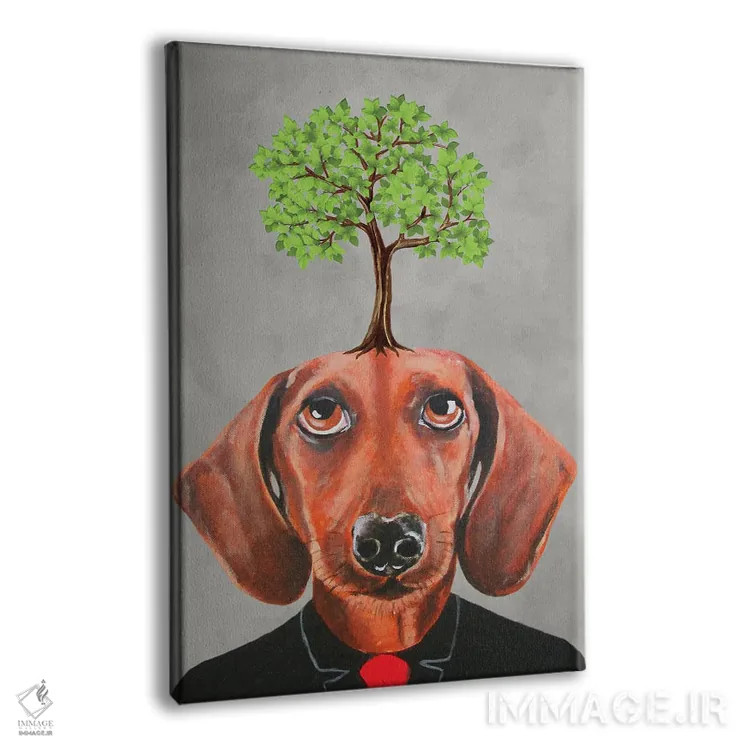 تابلو دکوراتیو داشوند با درخت اثر کوکو د پاریس - نمای پرسپکتیو محصول