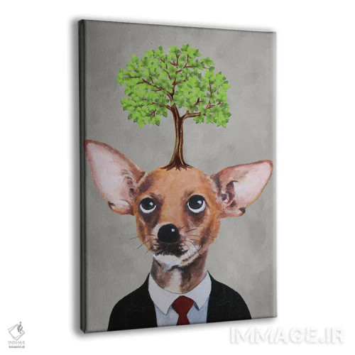 تابلو دکوراتیو چی واوا با درخت اثر کوکو د پاریس - نمای پرسپکتیو محصول