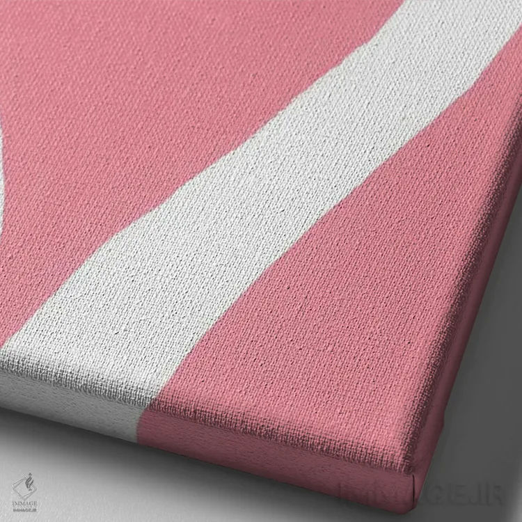 تابلو دکوراتیو عشق قوها اثر کوکو د پاریس - نمای نزدیک بافت بوم