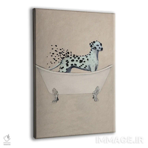 تابلو دکوراتیو دالماتین در وان حمام اثر کوکو د پاریس - نمای پرسپکتیو محصول
