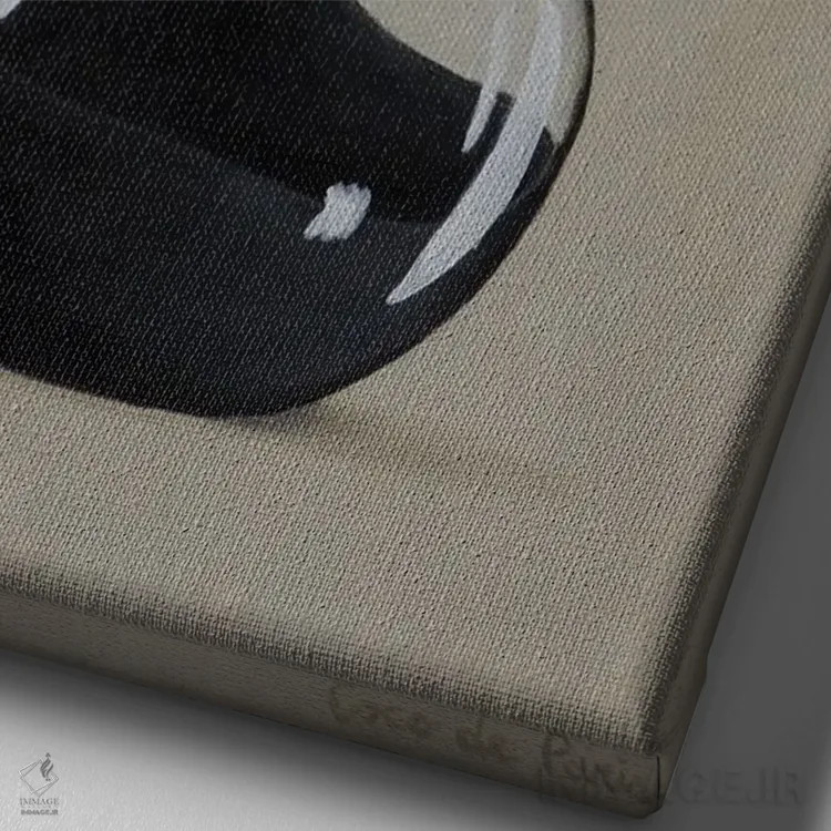 تابلو دکوراتیو گربه شنی اثر کوکو د پاریس - نمای نزدیک بافت بوم