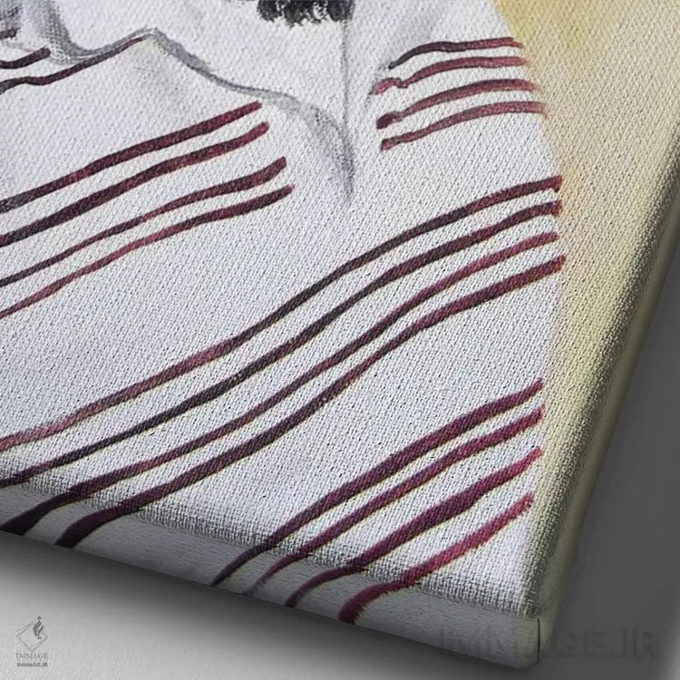 تابلو دکوراتیو گوریل پارتی اثر کوکو د پاریس - نمای نزدیک بافت بوم