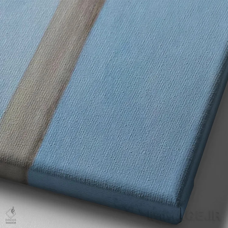 تابلو دکوراتیو شترمرغ با فنجان های چای روی هم اثر کوکو د پاریس - نمای نزدیک بافت بوم