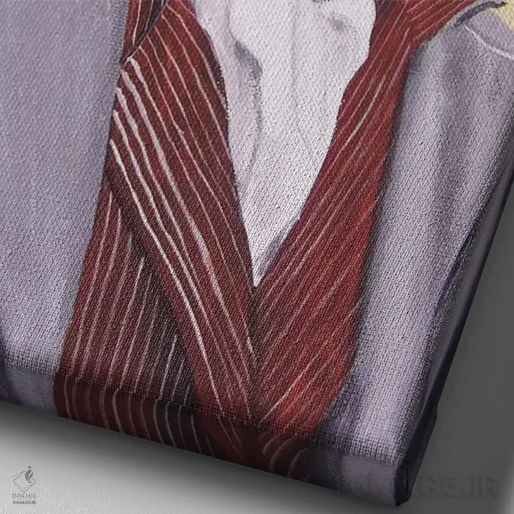 تابلو مدرن سر داگ دو بوردو اثر کوکو د پاریس - نمای نزدیک بافت بوم