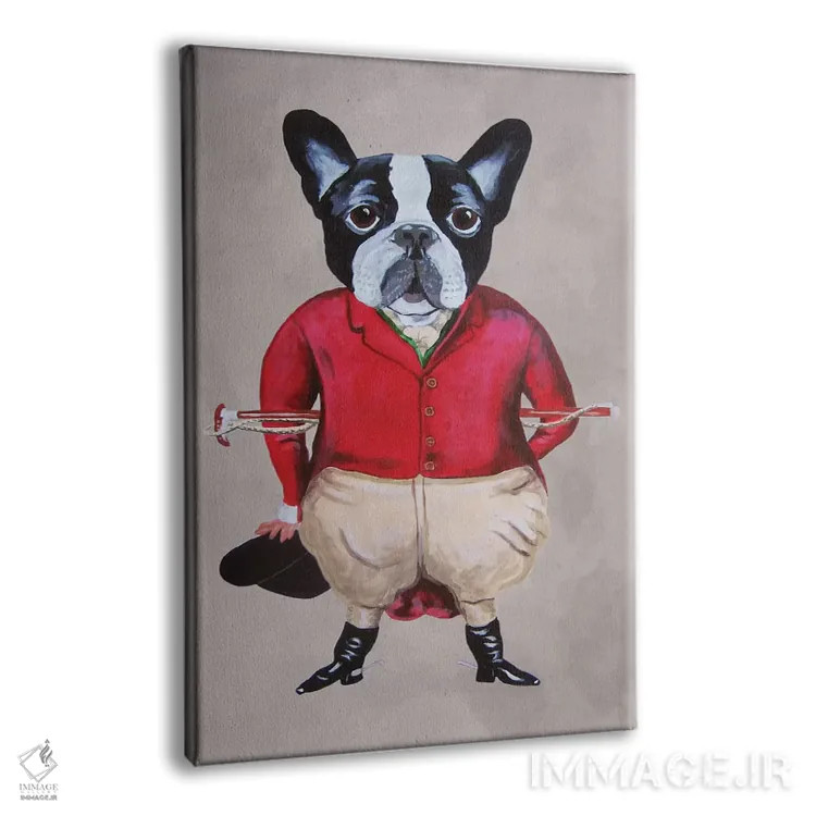 تابلو دکوراتیو بولداگ کالسکه ران اثر کوکو د پاریس - نمای پرسپکتیو محصول