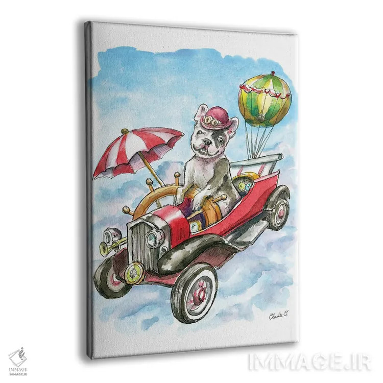 تابلو دکوراتیو ماشین های پرنده اثر چارلی اوشیلدز - نمای پرسپکتیو محصول