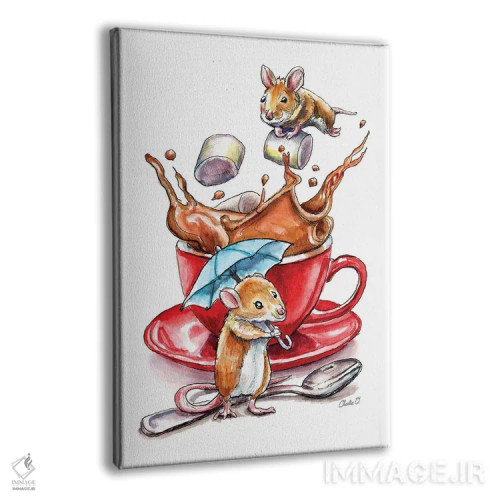 تابلو دکوراتیو درست کردن هات چاکلت اثر چارلی اوشیلدز - نمای پرسپکتیو محصول