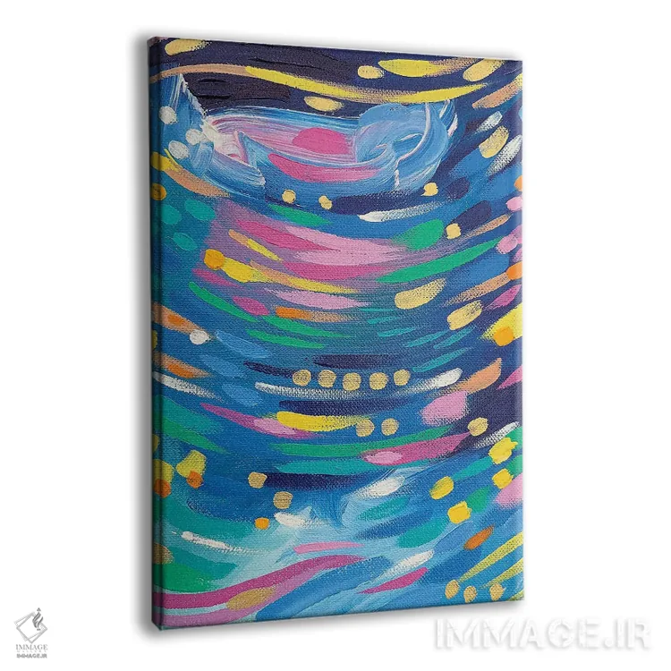 تابلو انتزاعی سلت ها شماره سه اثر سارا کوی - نمای پرسپکتیو محصول