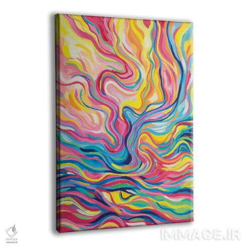 تابلو انتزاعی آزادی اثر سارا کوی - نمای پرسپکتیو محصول