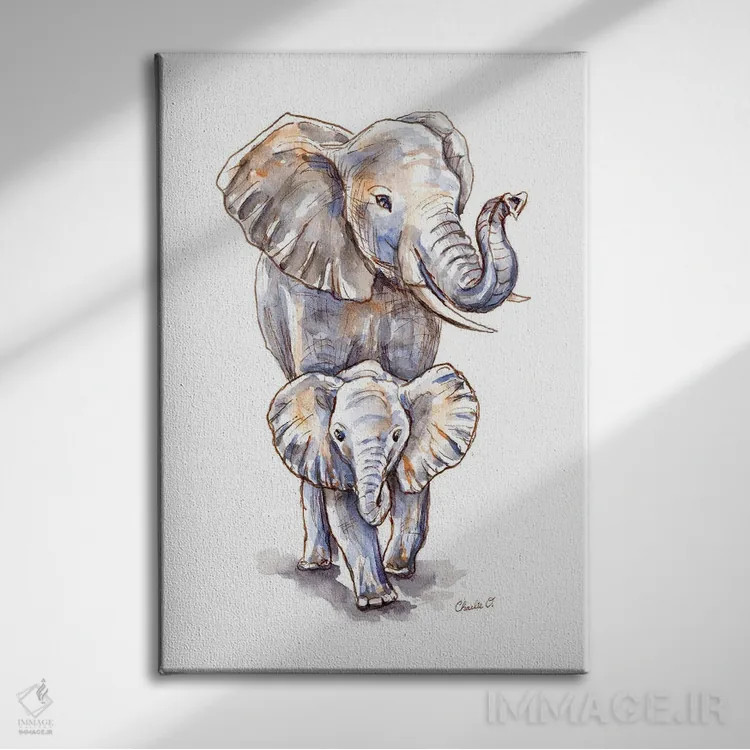 تابلو دکوراتیو قدم های کوچک اثر چارلی اوشیلدز - نمای روبهرو روی دیوار