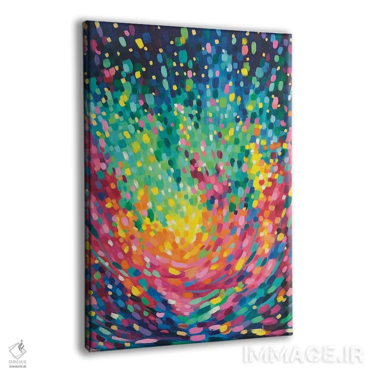 تابلو انتزاعی بیول آیتریس اثر سارا کوی - نمای پرسپکتیو محصول