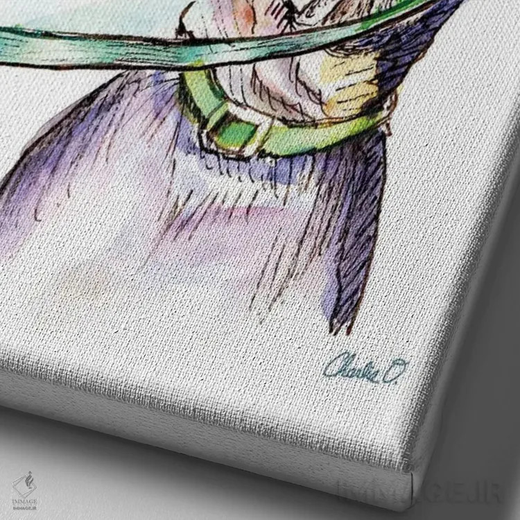 تابلو دکوراتیو اشتیاق برای خوراکی های شیرین اثر چارلی اوشیلدز - نمای نزدیک بافت بوم