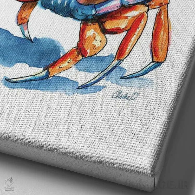 تابلو دکوراتیو بازی با مرواریدها اثر چارلی اوشیلدز - نمای نزدیک بافت بوم