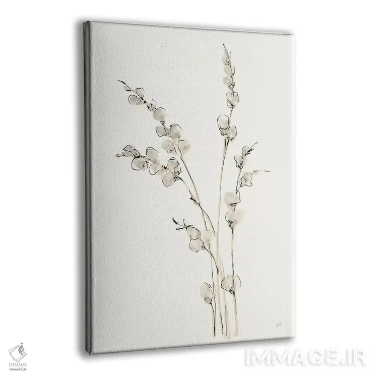 تابلو مدرن شاخه های بید کت کتی شماره چهار اثر کریس پاشکه - نمای پرسپکتیو محصول