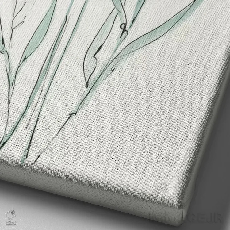 تابلو دکوراتیو اسطوخودوس شماره سه اثر کریس پاشکه - نمای نزدیک بافت بوم
