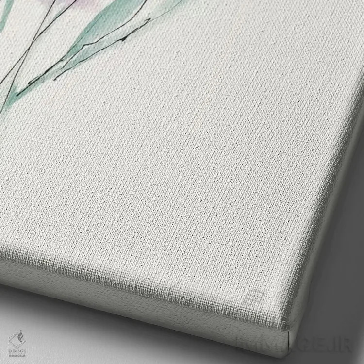 تابلو دکوراتیو اسطوخودوس شماره چهار اثر کریس پاشکه - نمای نزدیک بافت بوم