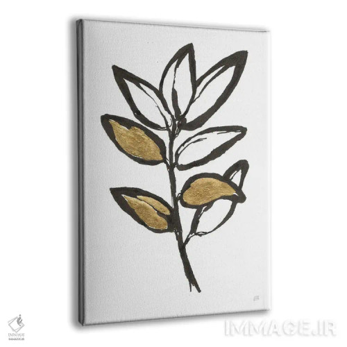 تابلو دکوراتیو برگدار شماره نه اثر کریس پاشکه - نمای پرسپکتیو محصول