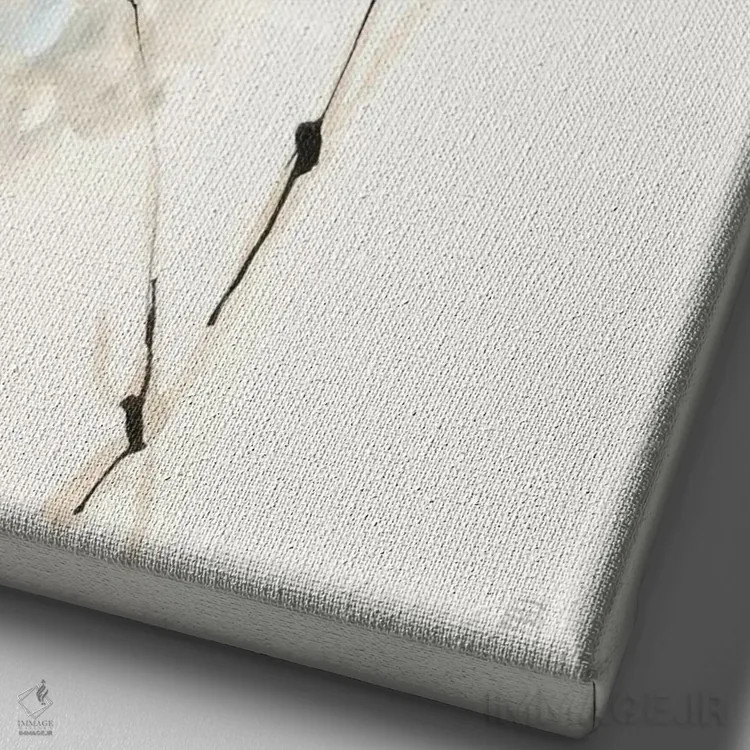 تابلو مدرن پنبه تابستانی شماره چهار اثر کریس پاشکه - نمای نزدیک بافت بوم