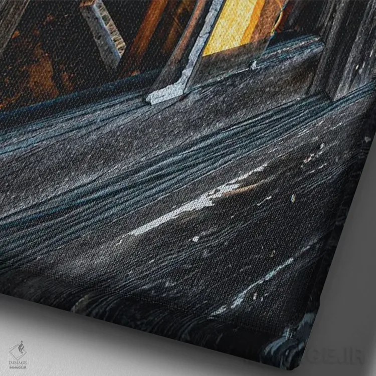 تابلو دکوراتیو بافت های روستایی اثر کریستوفر توماس - نمای نزدیک بافت بوم