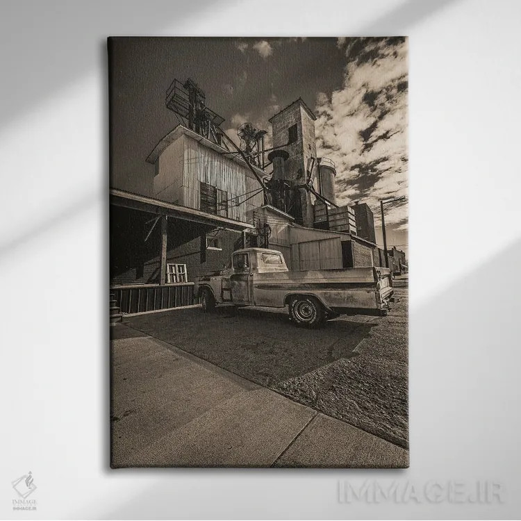 تابلو دکوراتیو شرکت آسانسور گریلی اثر کریستوفر توماس - نمای روبهرو روی دیوار