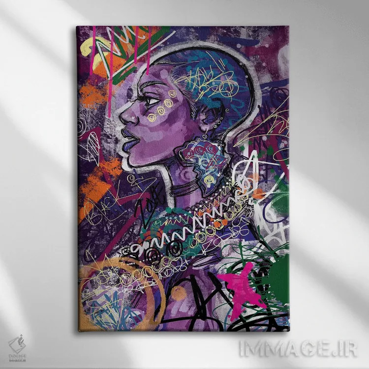 تابلو دکوراتیو سیاه عشقی است اثر جاستین کوپلند - نمای روبهرو روی دیوار