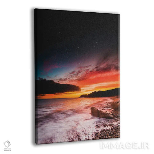 تابلو دکوراتیو شفق در خلیج مانت اثر چاد پاول - نمای پرسپکتیو محصول