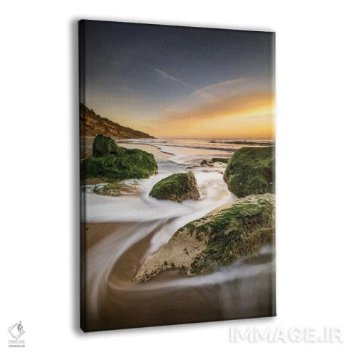 تابلو دکوراتیو طلوع خلیج وایت کلیف اثر چاد پاول - نمای پرسپکتیو محصول