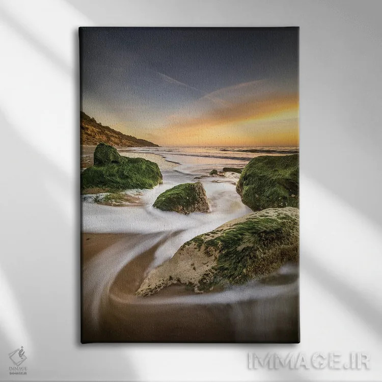 تابلو دکوراتیو طلوع خلیج وایت کلیف اثر چاد پاول - نمای روبهرو روی دیوار