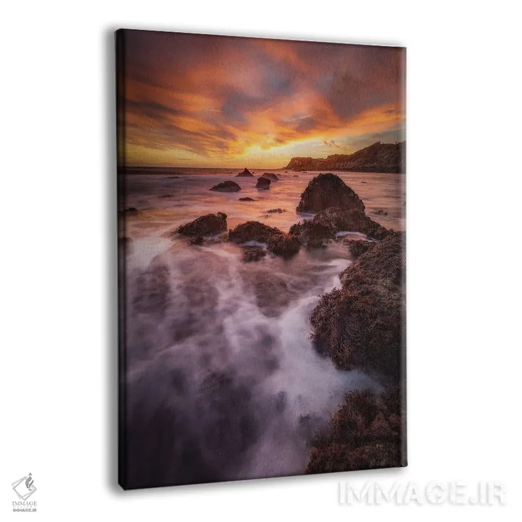 تابلو دکوراتیو غروب خلیج مانت اثر چاد پاول - نمای پرسپکتیو محصول