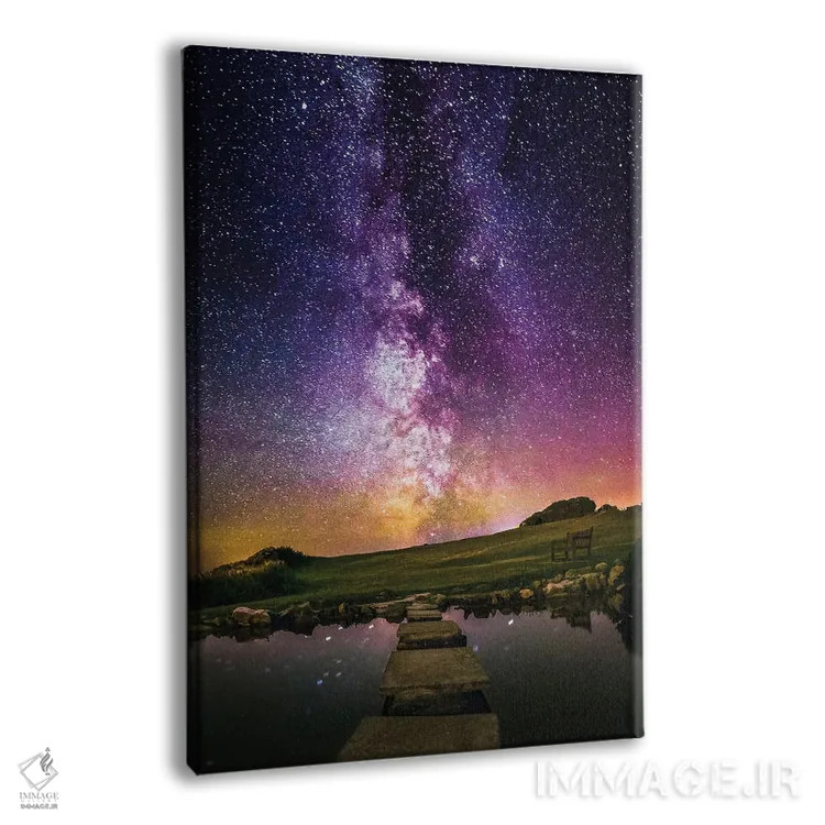 تابلو دکوراتیو گامی به سوی ستارگان اثر چاد پاول - نمای پرسپکتیو محصول