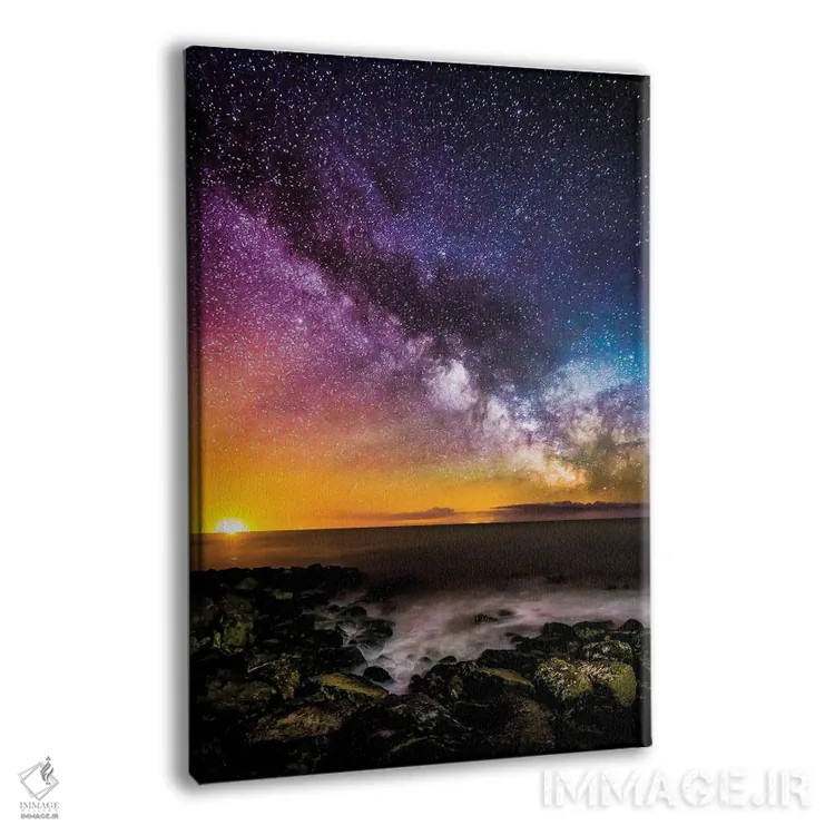 تابلو دکوراتیو رنگ های راه شیری اثر چاد پاول - نمای پرسپکتیو محصول