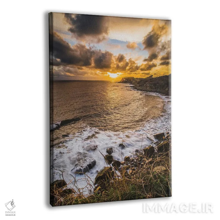 تابلو دکوراتیو غروب در خلیج مانت اثر چاد پاول - نمای پرسپکتیو محصول