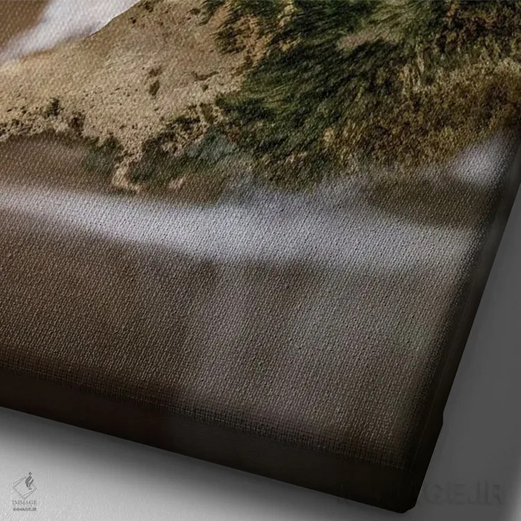 تابلو دکوراتیو طلوع خلیج وایت کلیف اثر چاد پاول - نمای نزدیک بافت بوم