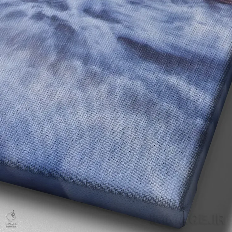 تابلو دکوراتیو رنگ های پاستلی خلیج استی هیل اثر چاد پاول - نمای نزدیک بافت بوم