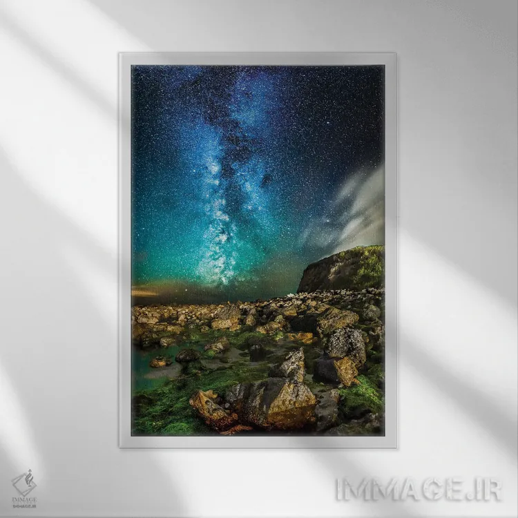 تابلو دکوراتیو جایی برای اندیشیدن اثر چاد پاول - نمای قابدار سفید