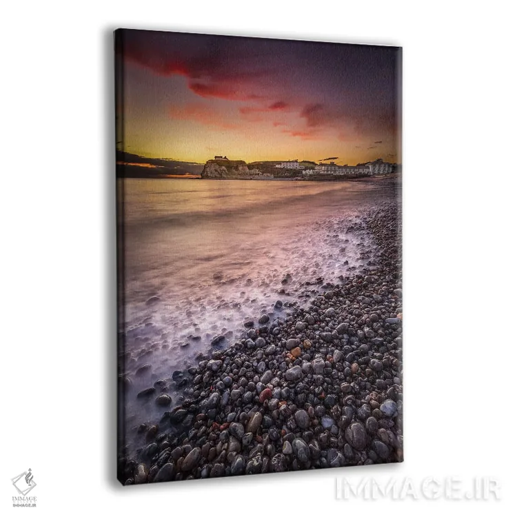 تابلو دکوراتیو غروب خلیج آب شیرین اثر چاد پاول - نمای پرسپکتیو محصول