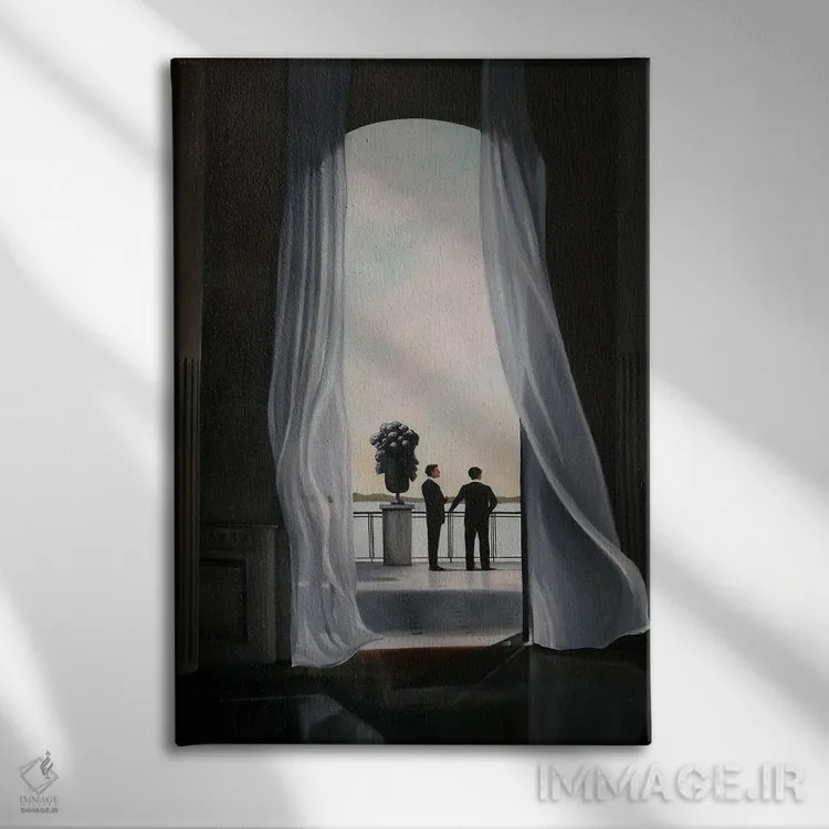 تابلو دکوراتیو باد گرم اثر شارلوت پی. - نمای روبهرو روی دیوار