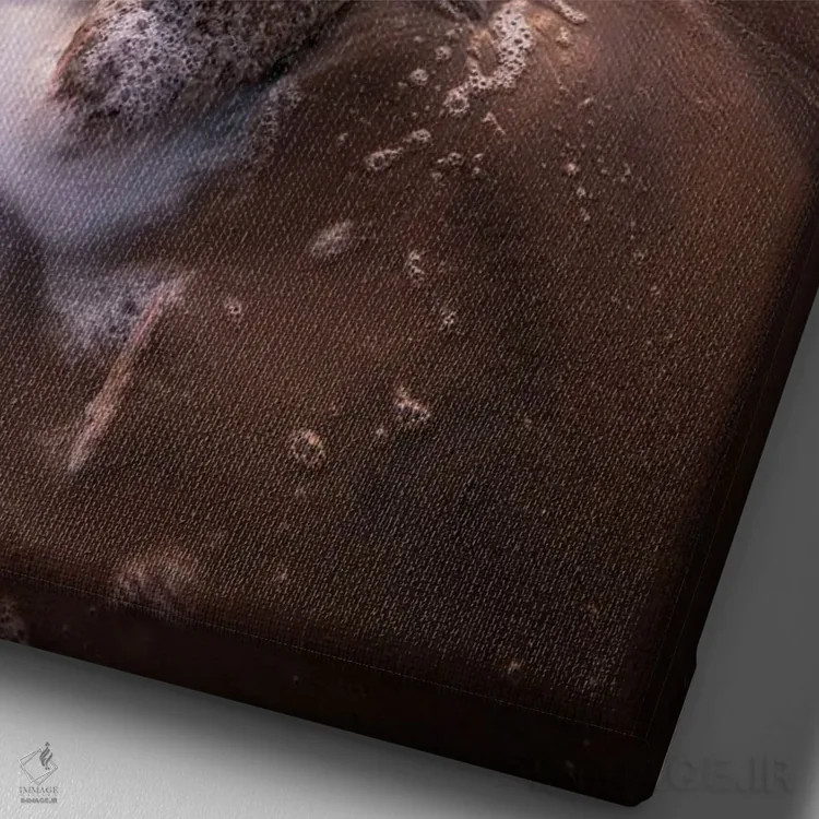 تابلو دکوراتیو نمای پرتره غروب خلیج کامپتون اثر چاد پاول - نمای نزدیک بافت بوم