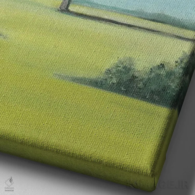 تابلو دکوراتیو سرو اثر شارلوت پی. - نمای نزدیک بافت بوم