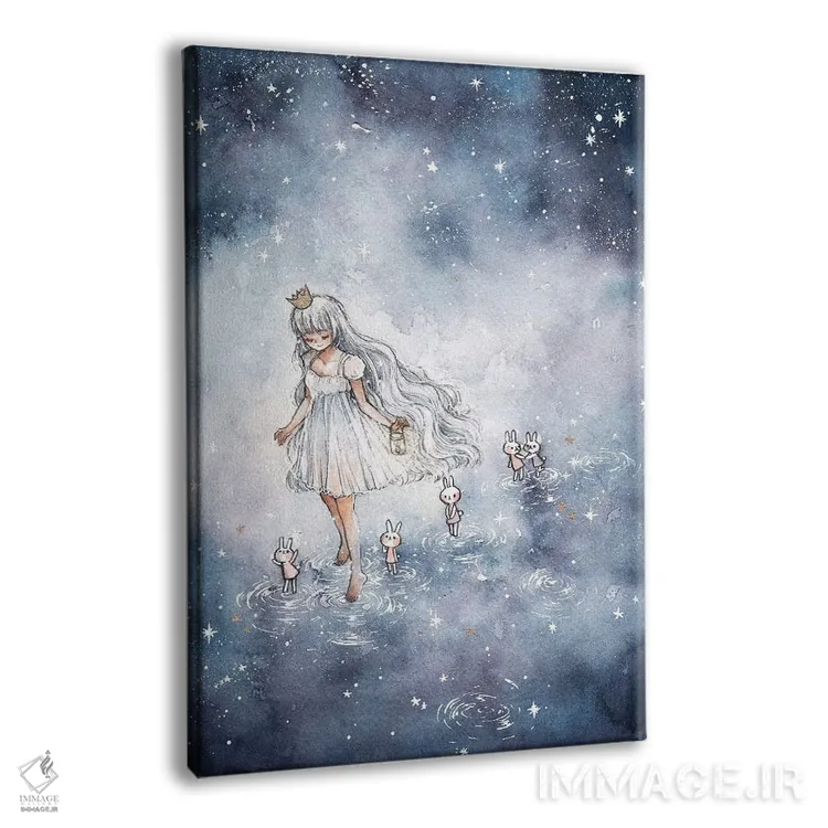 تابلو دکوراتیو دنبالم بیا به سوی ستارگان اثر چریوکی - نمای پرسپکتیو محصول
