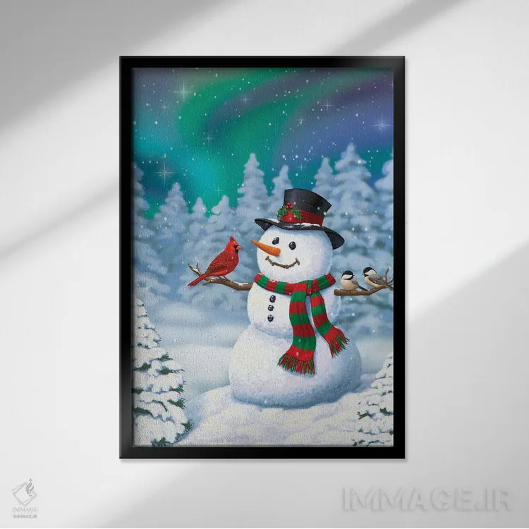 تابلو دکوراتیو شگفتی را شریک شدن اثر کریستا فارست - نمای قابدار مشکی