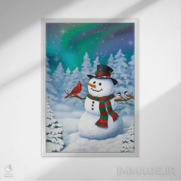 تابلو دکوراتیو شگفتی را شریک شدن اثر کریستا فارست - نمای قابدار سفید