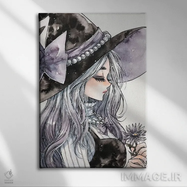 تابلو دکوراتیو جادوگر اسطوخودوس اثر چریوکی - نمای روبهرو روی دیوار