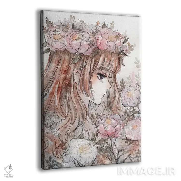 تابلو دکوراتیو پئونی اثر چریوکی - نمای پرسپکتیو محصول